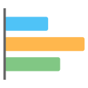 棒グラフ（横・3本）