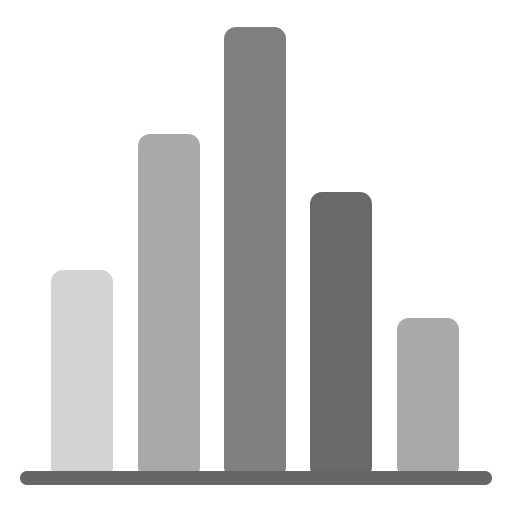棒グラフ（縦） グレースケール