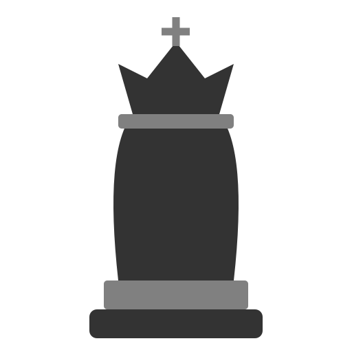 チェス（キング） グレースケール