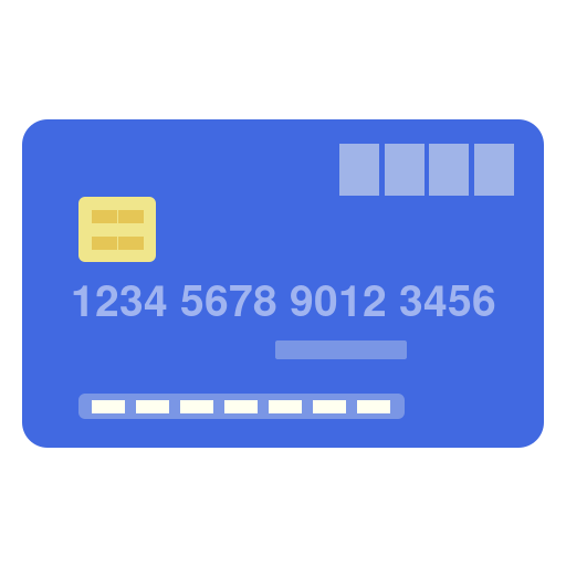 クレジットカード（青）