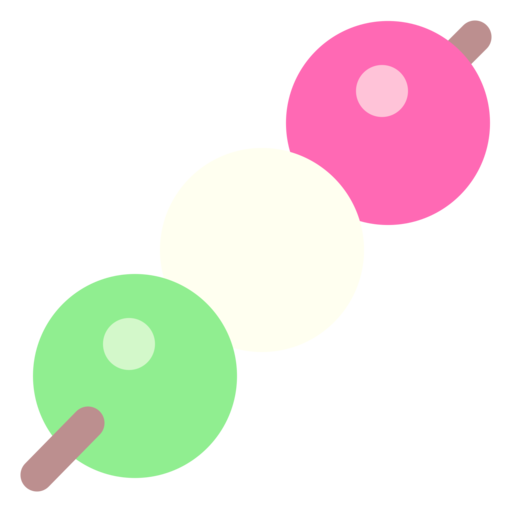 3色団子（斜め）