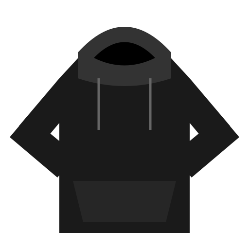 パーカー（黒）