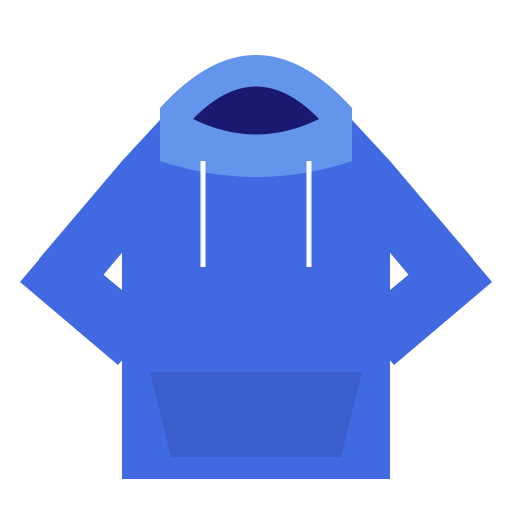 パーカー（青）