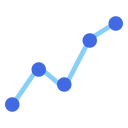 折れ線グラフ（青）
