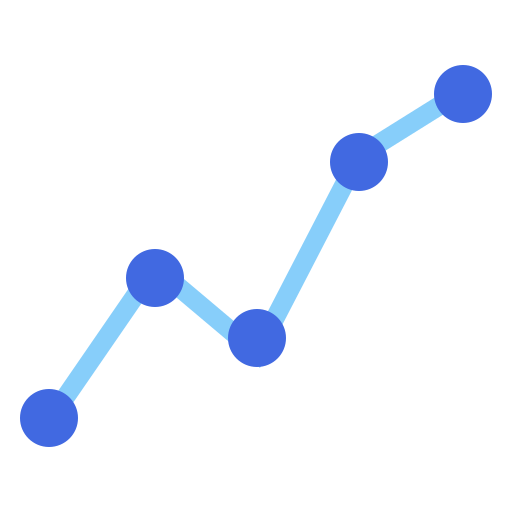 折れ線グラフ（青）