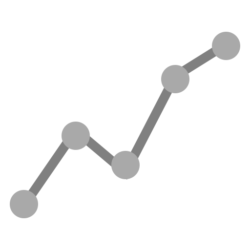 折れ線グラフ グレースケール