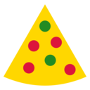 シンプルなピザ（カット）