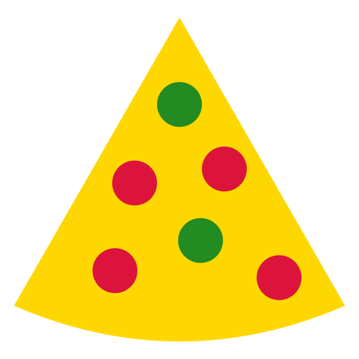 シンプルなピザ（カット）