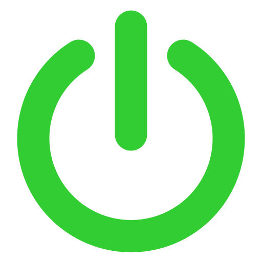 電源ボタン（オン）