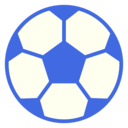 サッカーボール（青）