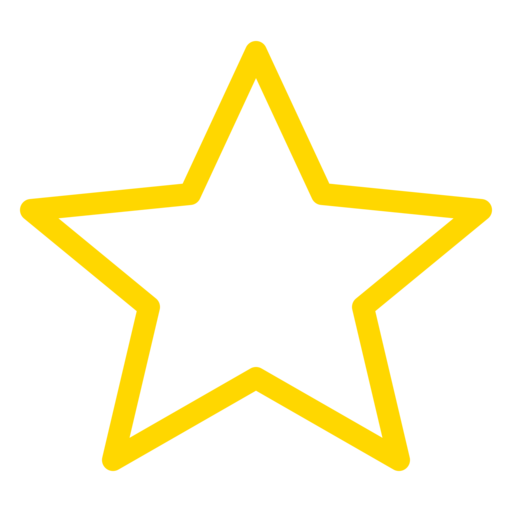 角丸の星（アウトライン）