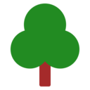 一本の木（濃い色）