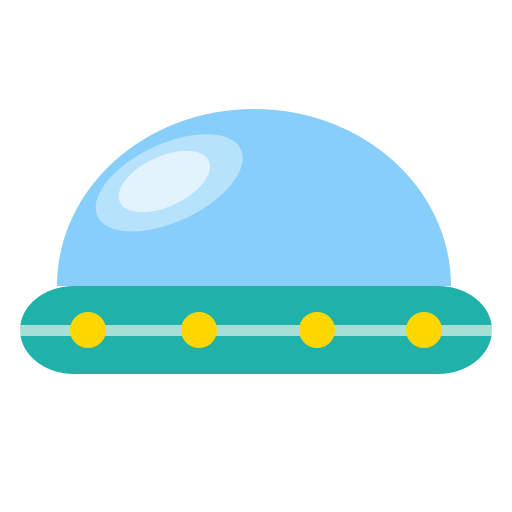 大きなドームのUFO